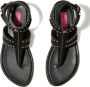 PUCCI Emilia leren sandalen Zwart - Thumbnail 4