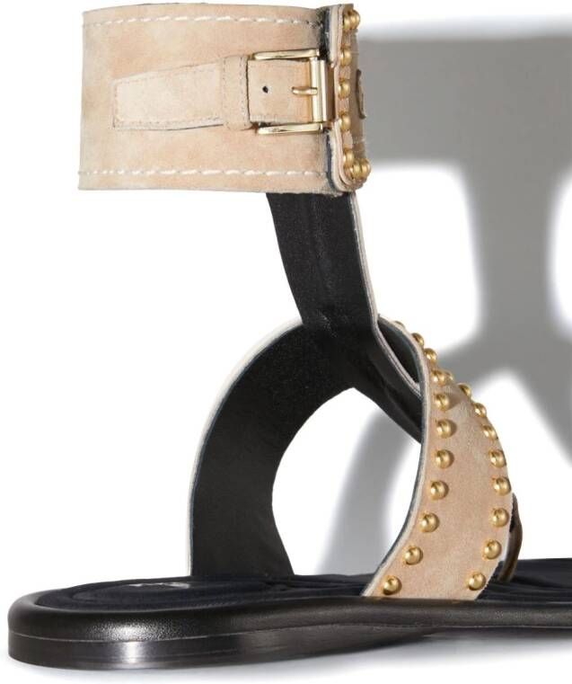 PUCCI Emilia sandalen met studs Bruin