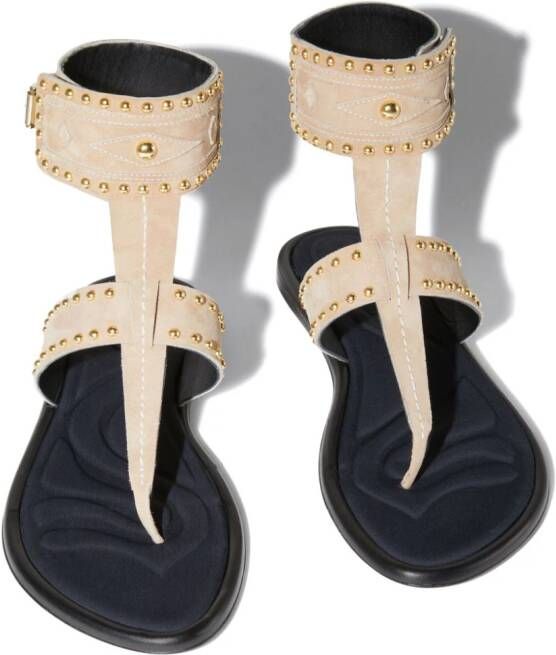 PUCCI Emilia sandalen met studs Bruin