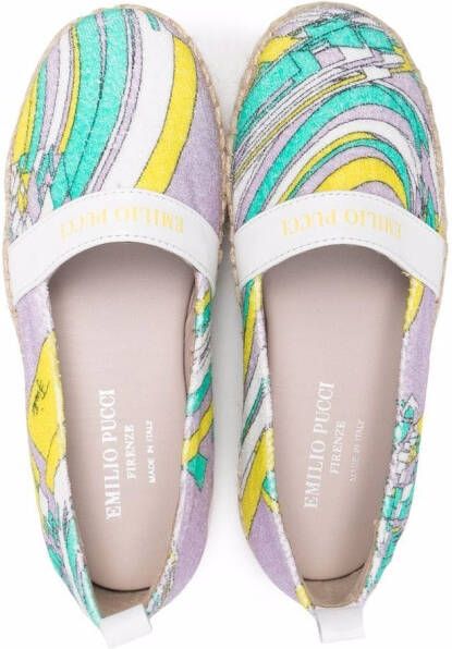 PUCCI Junior Espadrilles met print Paars