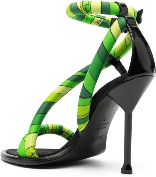 PUCCI Lee sandalen met print Groen