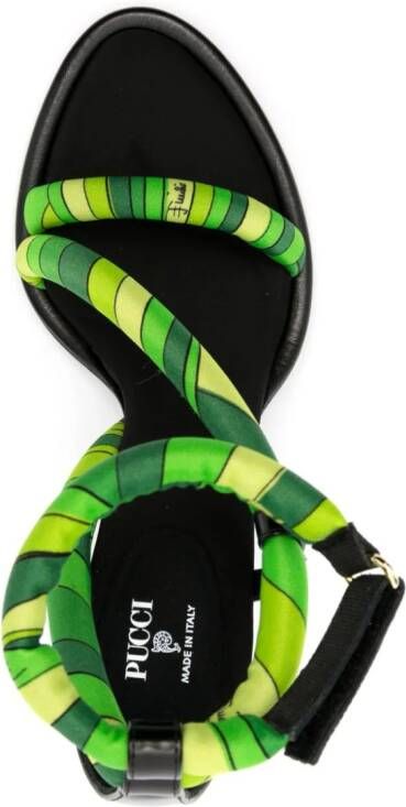 PUCCI Lee sandalen met print Groen