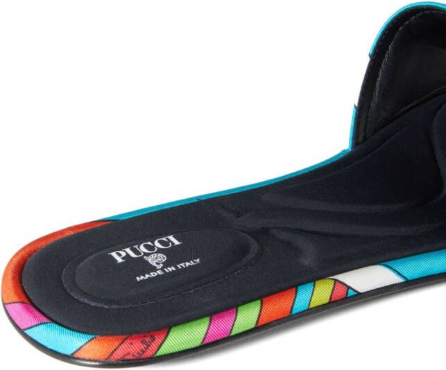 PUCCI Yummy veelkleurige sandalen Blauw