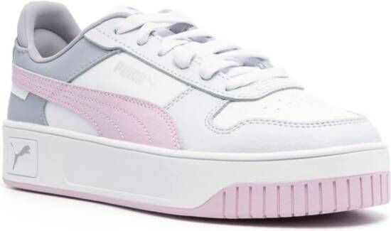 PUMA Carina Street leren sneakers Wit