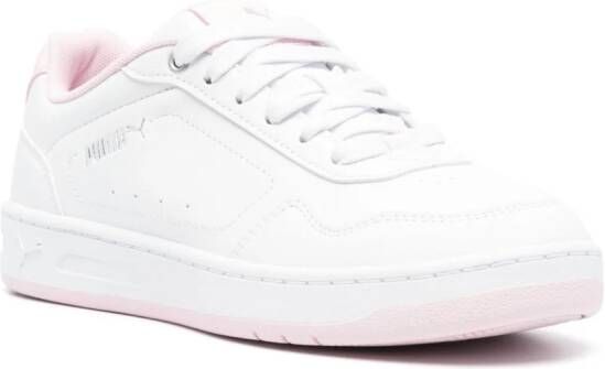 PUMA Court sneakers met vlakken Wit