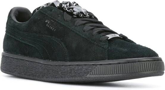 PUMA embellished lace-up sneakers Zwart
