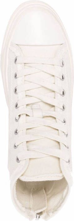 R13 Sneakers met logopatch Beige