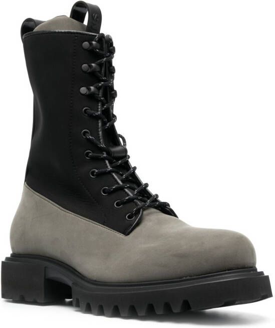 Rains Show combat boots met veters Groen