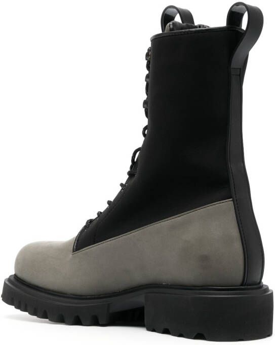 Rains Show combat boots met veters Groen