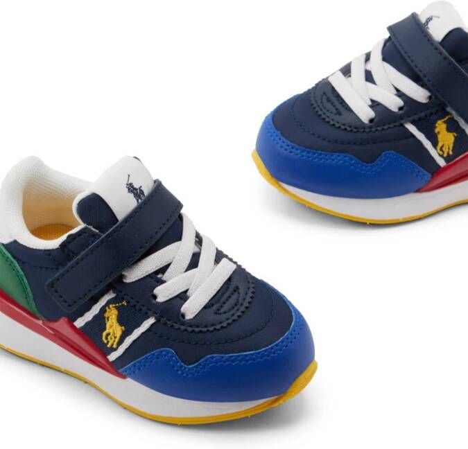 Ralph Lauren Kids Sneakers met vlakken Blauw