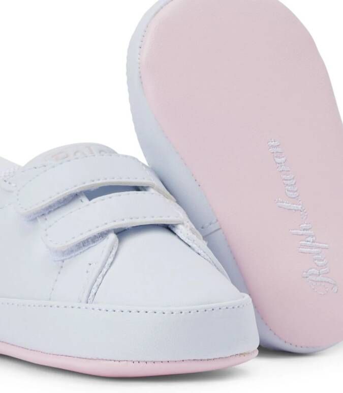 Ralph Lauren Kids Polo Pony sneakers met klittenband Blauw