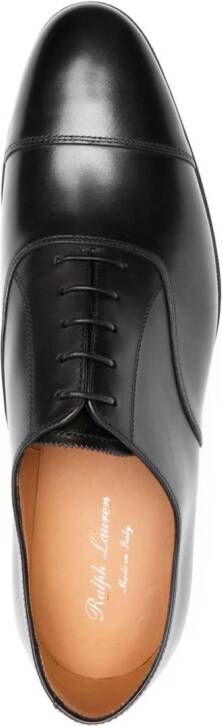 Ralph Lauren Purple Label Lydon leren Oxford schoenen Zwart