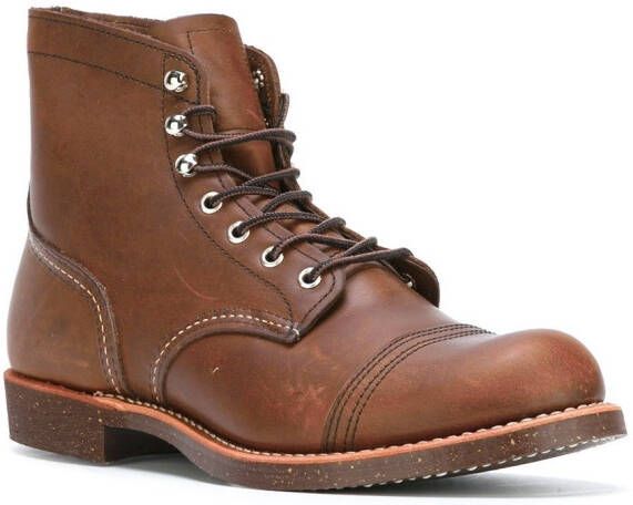 Red Wing Shoes enkellaarzen met veters Bruin