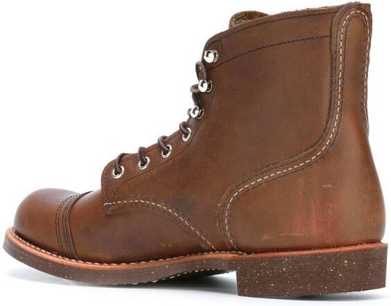 Red Wing Shoes enkellaarzen met veters Bruin