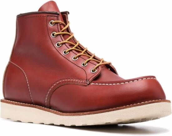 Red Wing Shoes Leren veterlaarzen Bruin