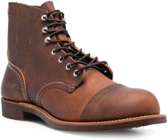 Red Wing Shoes Leren veterlaarzen Bruin