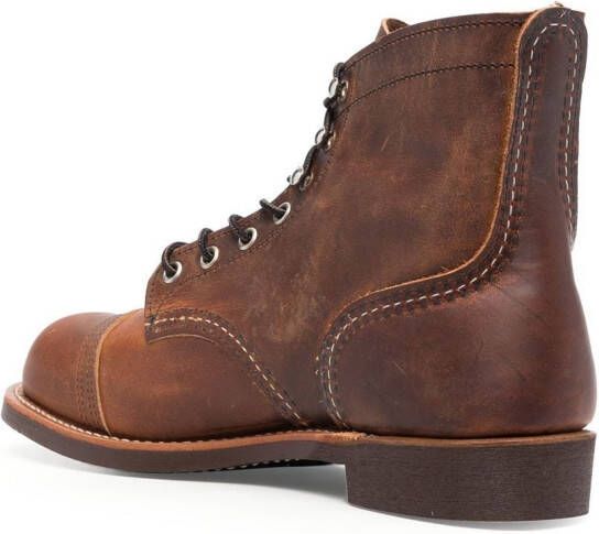 Red Wing Shoes Leren veterlaarzen Bruin