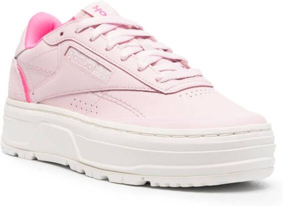 Reebok Club C Double Geo low-top sneakers Roze