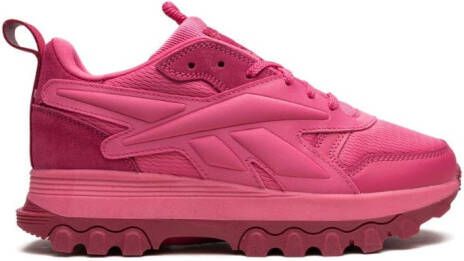 Reebok Kids "x Cardi B Classic Pink Fushion leren sneakers" Roze