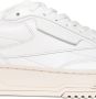 Reebok Witte Leren Sneakers Ronde Neus Logo White - Thumbnail 16