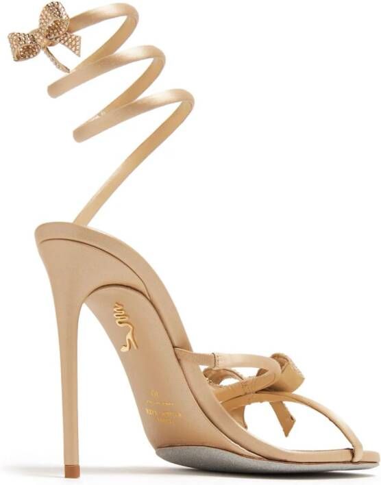 René Caovilla Cleo wikkelsandalen Beige