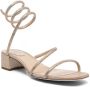 René Caovilla Sandalen verfraaid met kristal Beige - Thumbnail 2