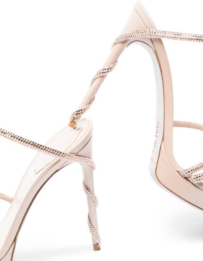 René Caovilla Stiletto sandalen Beige