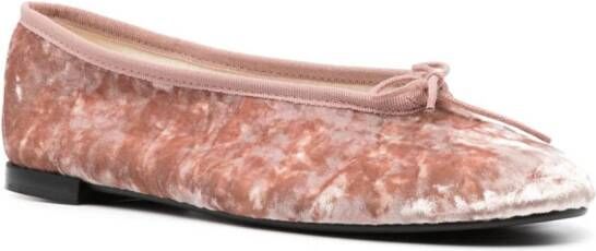 Repetto Fluwelen ballerina's Roze