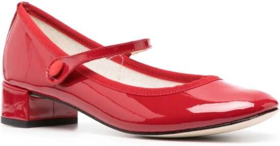 Repetto Lio Mary Jane leren pumps Rood