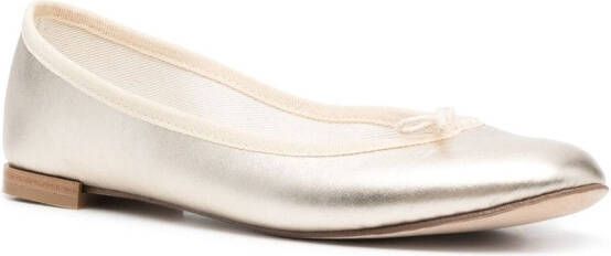 Repetto Bballerina's met strikdetail Goud