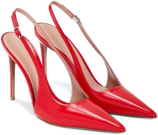 Retrofete Cindy 110 mm slingback pumps Rood