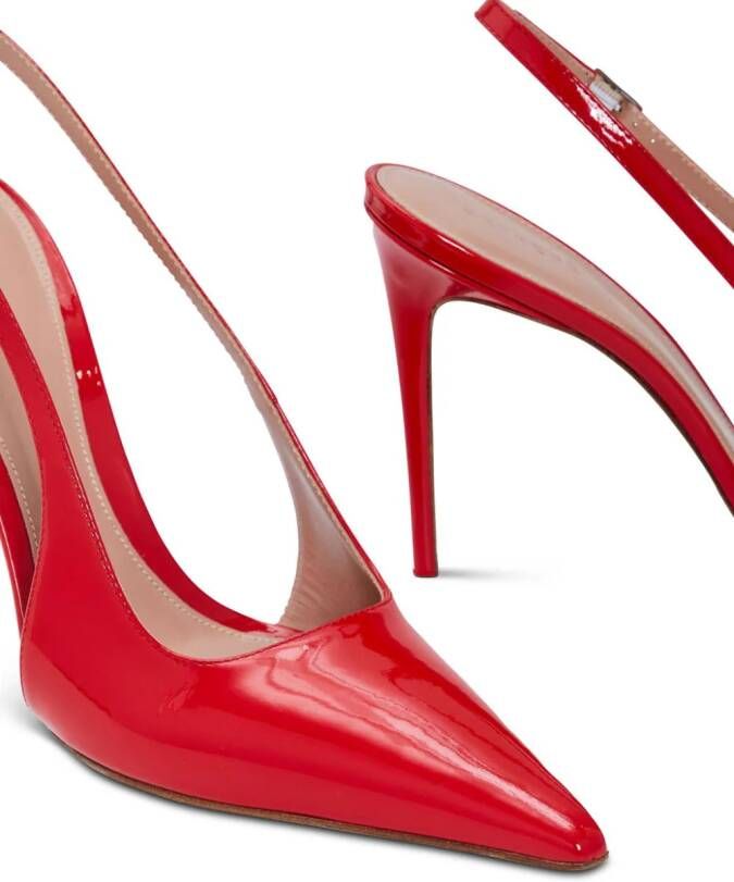 Retrofete Cindy 110 mm slingback pumps Rood