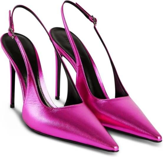 Retrofete Cindy 110 mm slingback pumps Roze