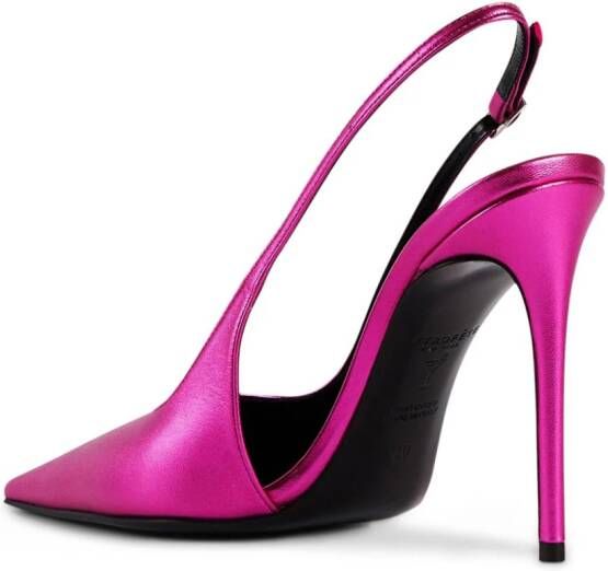 Retrofete Cindy 110 mm slingback pumps Roze