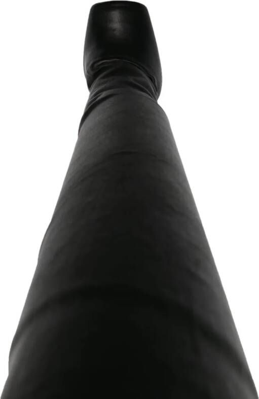 Rick Owens Cantilever 12mm above-knee boots Zwart