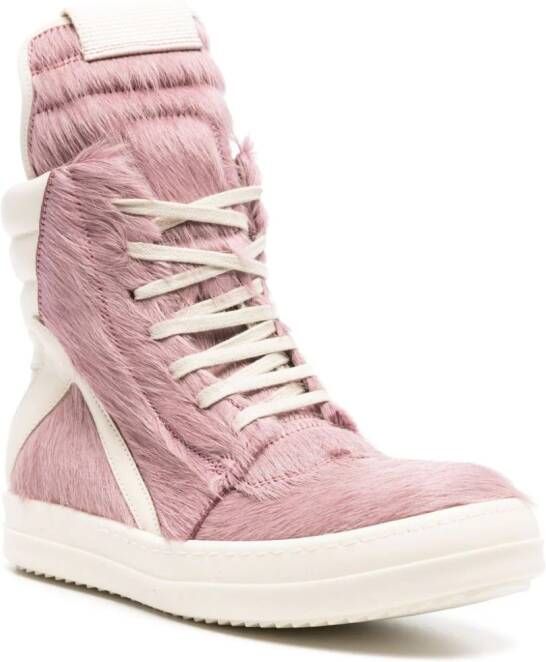 Rick Owens Geobasket high-top sneakers Roze