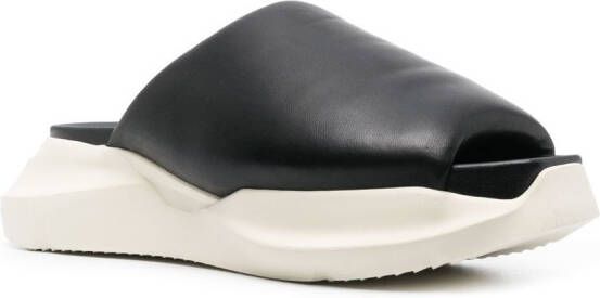 Rick Owens Geth gewatteerde slippers Zwart