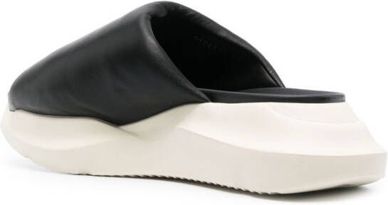 Rick Owens Geth gewatteerde slippers Zwart