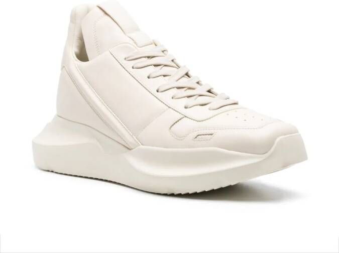 Rick Owens Geth Runner leren sneakers Beige