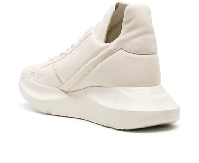 Rick Owens Geth Runner leren sneakers Beige