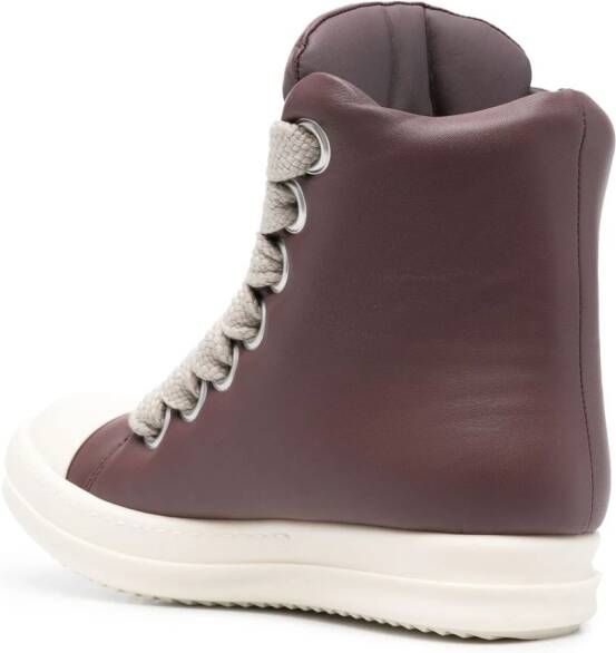 Rick Owens Gewatteerde sneakers Paars