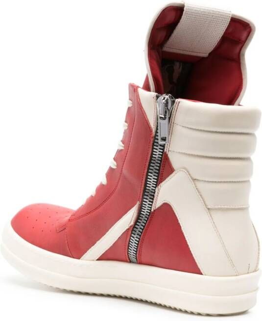 Rick Owens Leren sneakers Rood