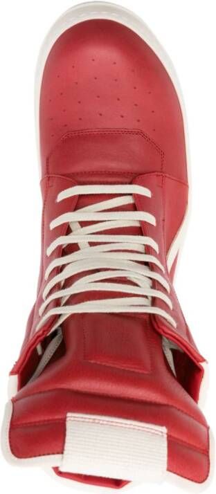 Rick Owens Leren sneakers Rood