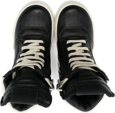 Rick Owens Kids Geobaskets leren sneakers Zwart