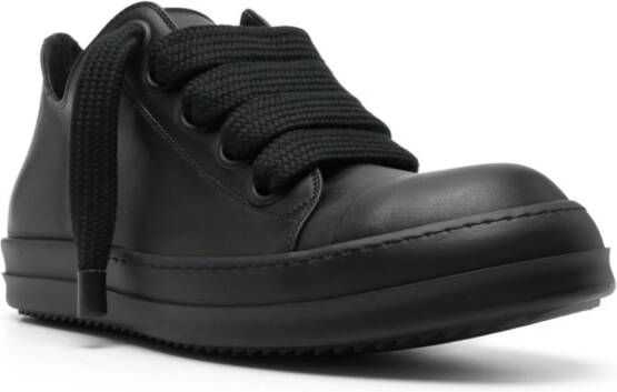 Rick Owens Low leren sneakers Zwart