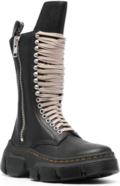 Dr. Martens x Rick Owens 1918 leren laarzen Zwart