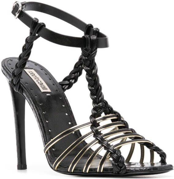 Roberto Cavalli Sandalen met bandjes Zwart