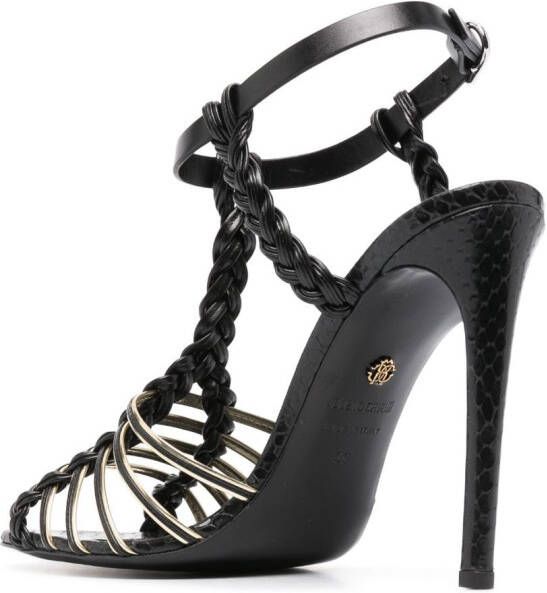 Roberto Cavalli Sandalen met bandjes Zwart