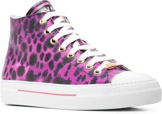 Roberto Cavalli Sneakers met dierenprint Roze