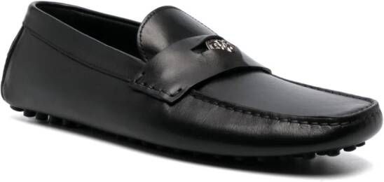 Roberto Cavalli Leren loafers Zwart